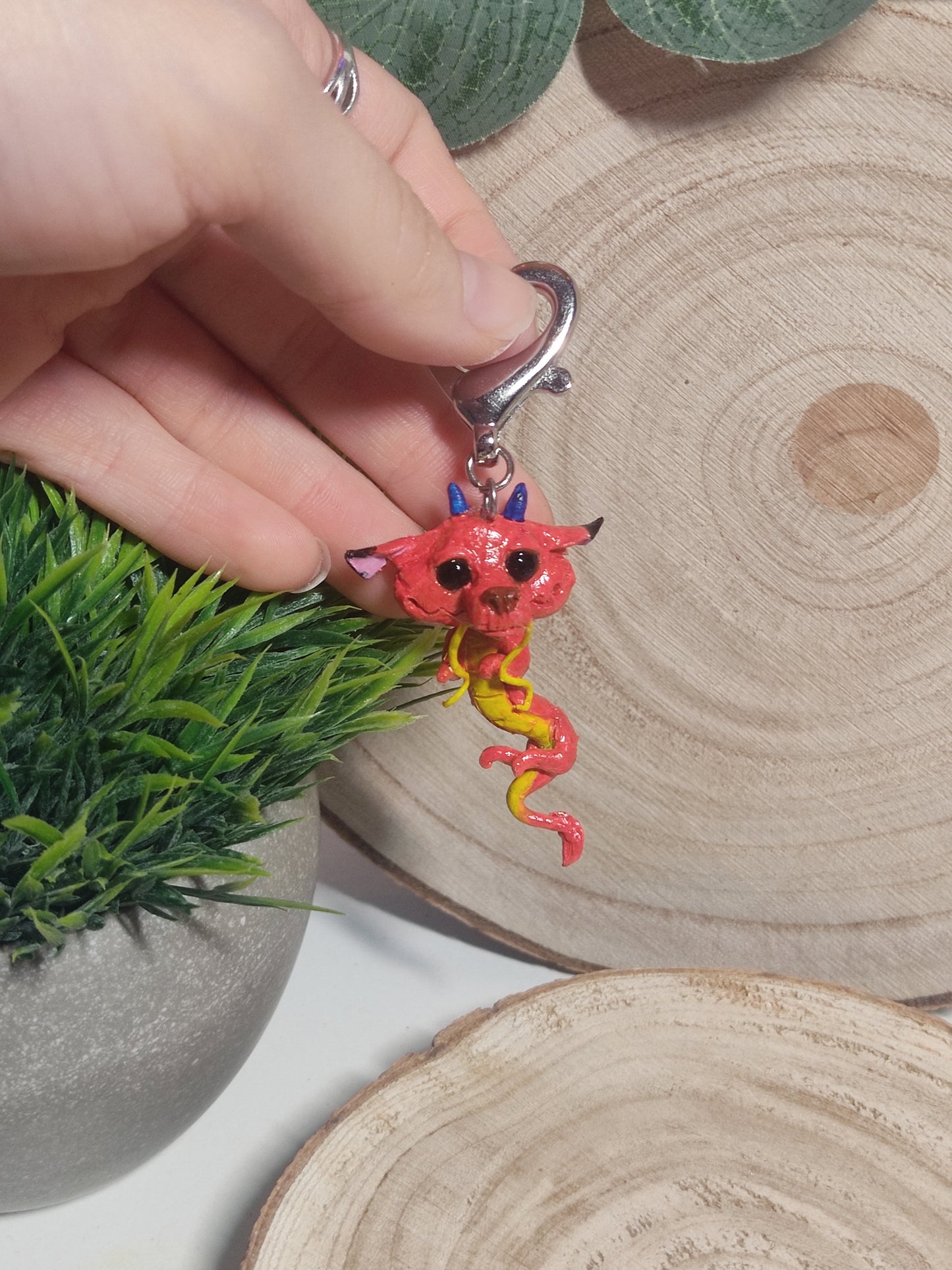 Dragons Keychain -Clay-