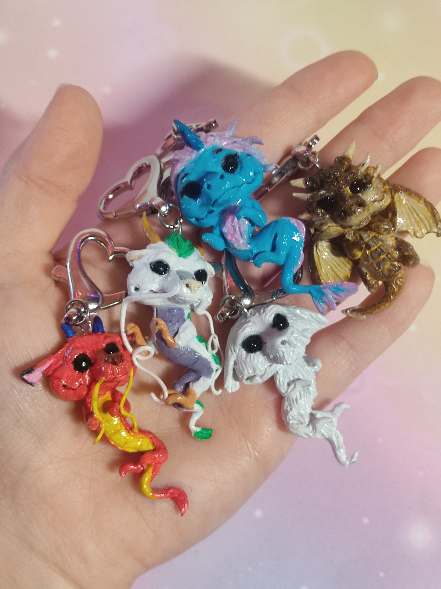 Dragons Keychain -Clay-