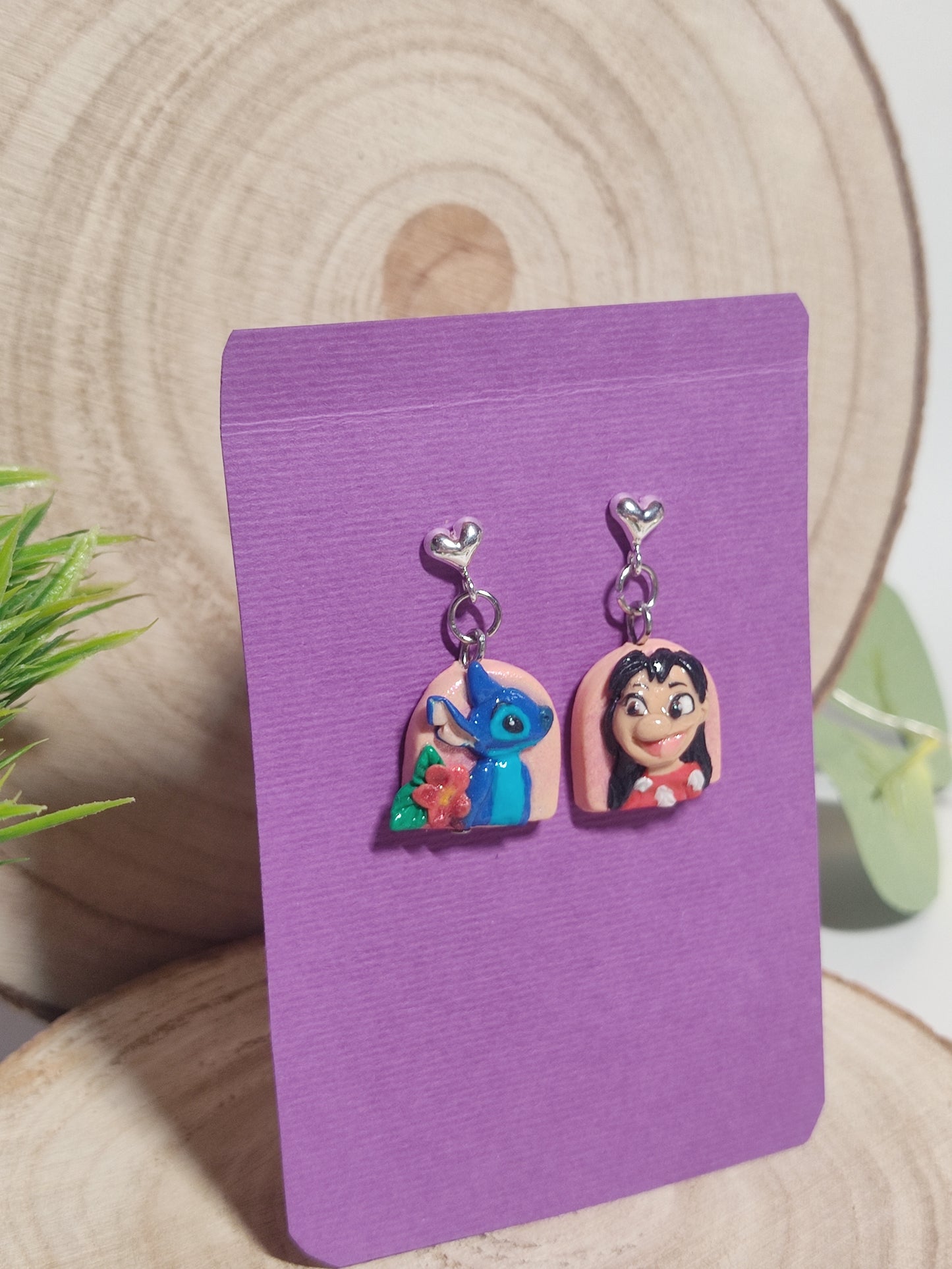 Lilo & Stitch earrings -Clay- 🌸🌺