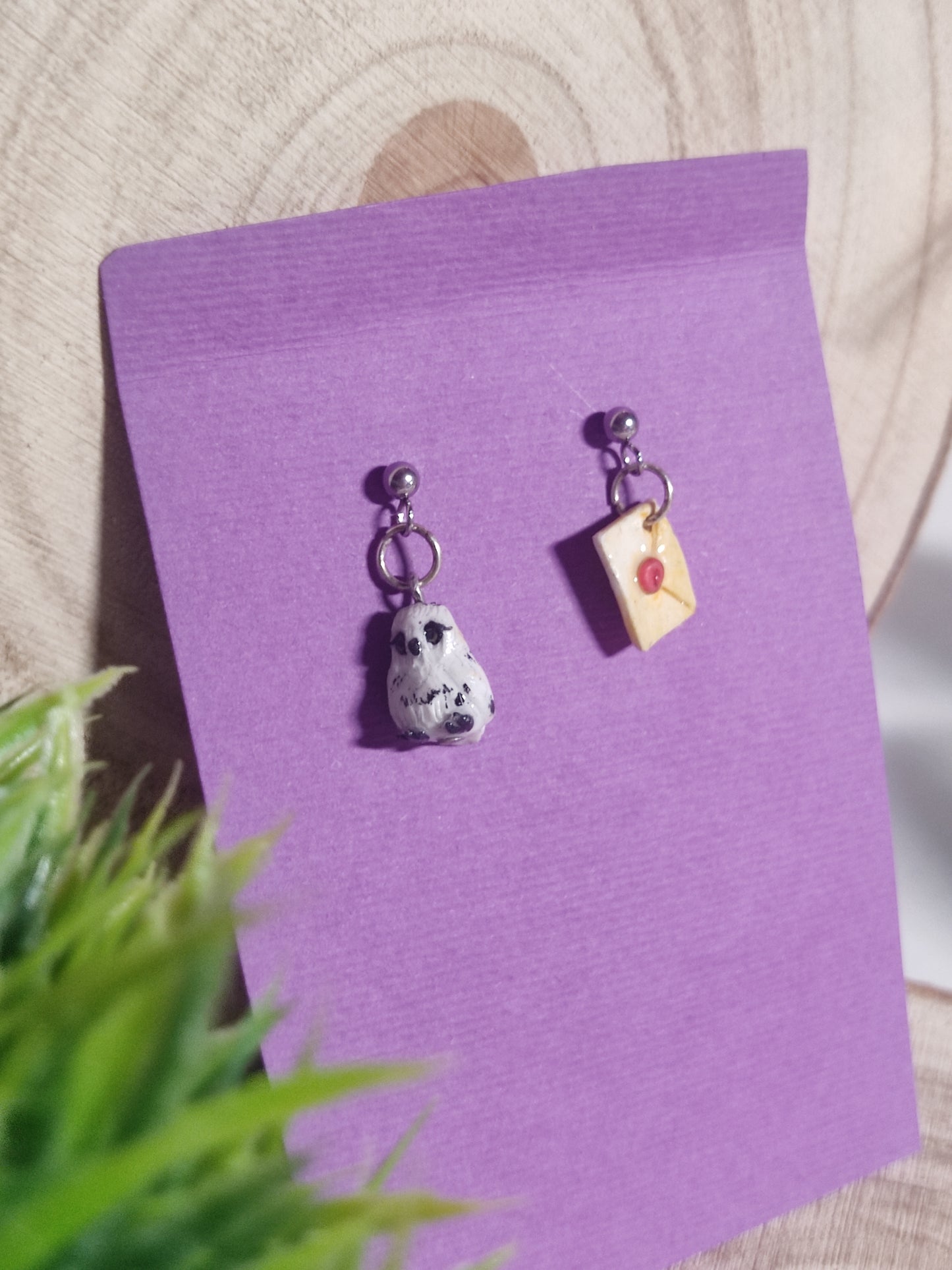 Harry potter handmade earrings -Clay-