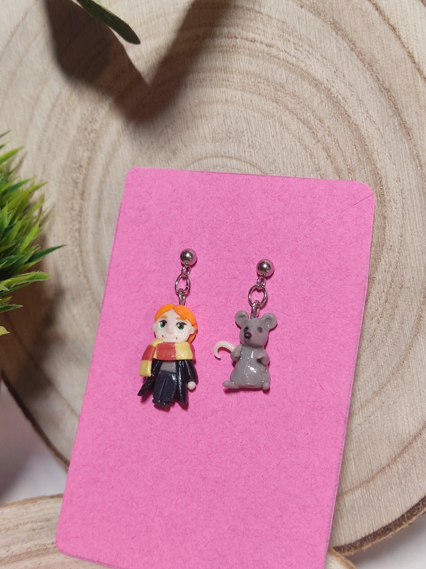 Harry potter handmade earrings -Clay-