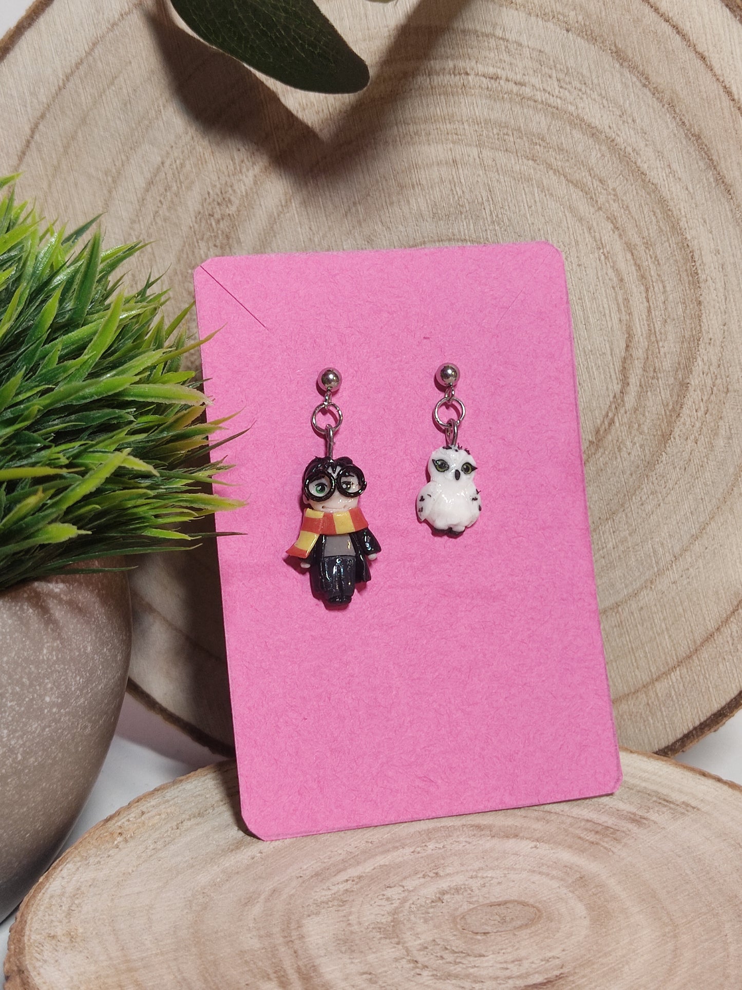 Harry potter handmade earrings -Clay-