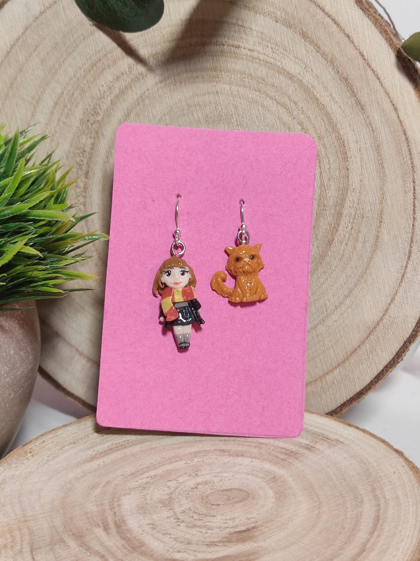 Harry potter handmade earrings -Clay-