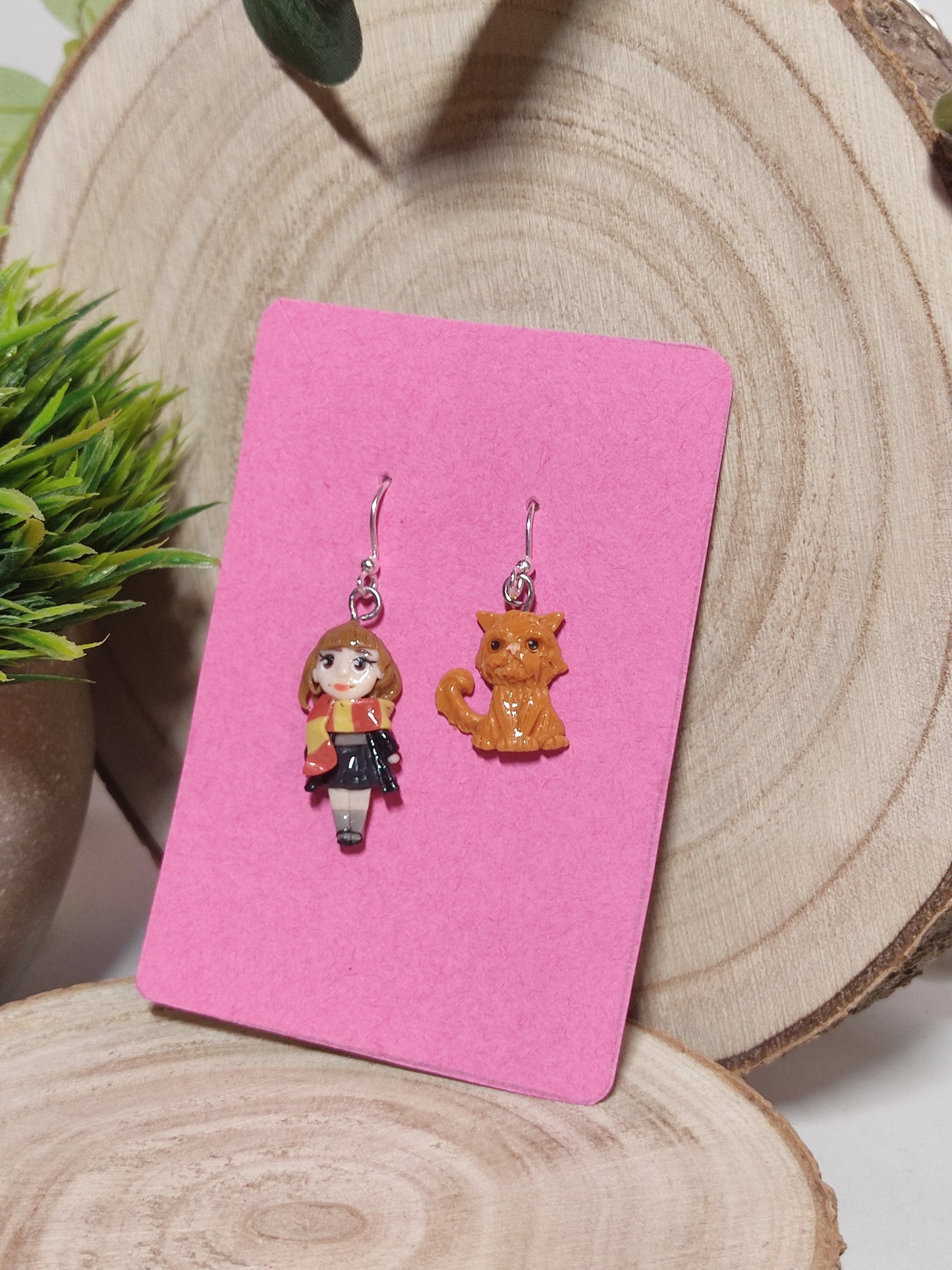 Harry potter handmade earrings -Clay-