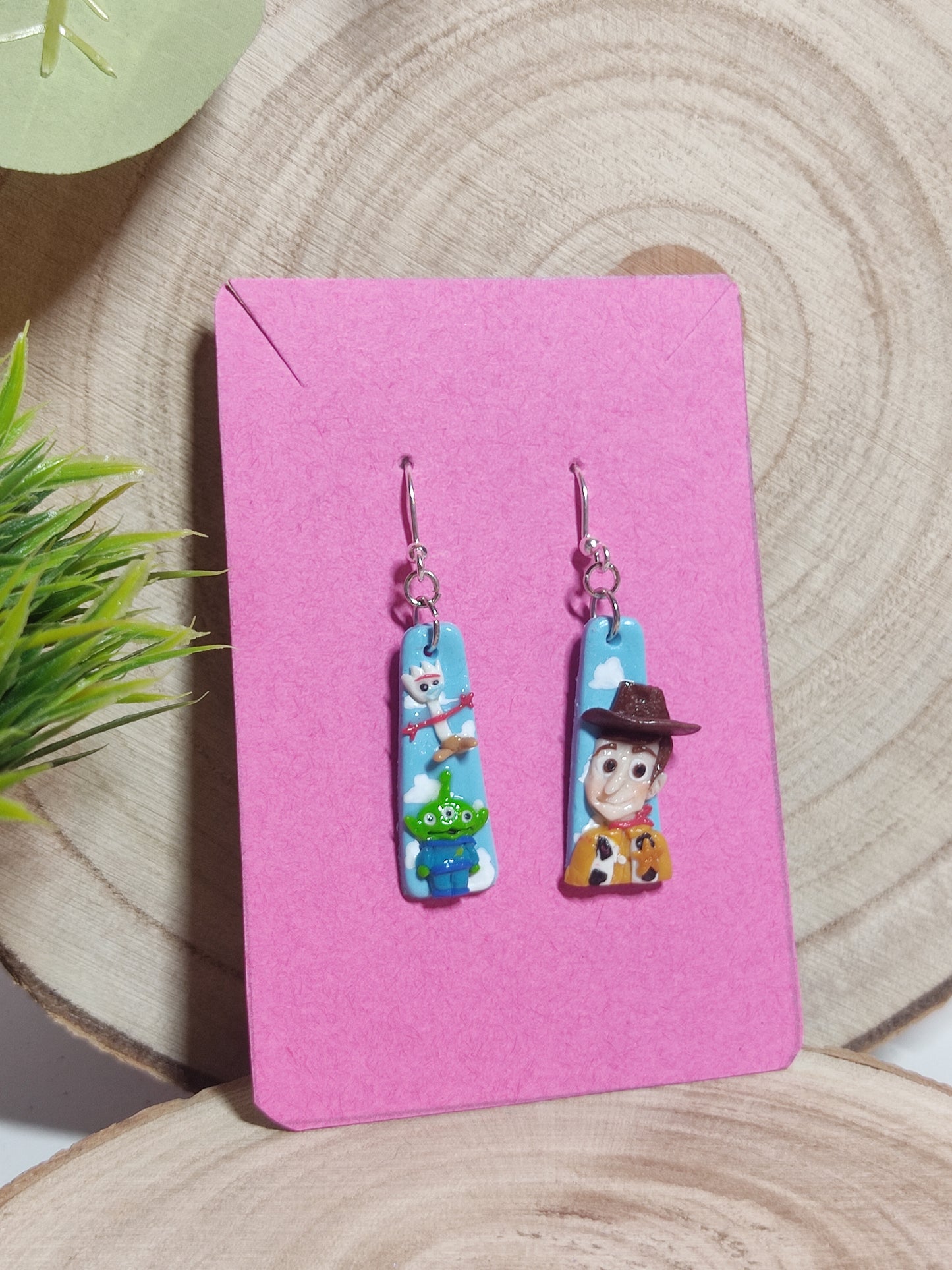 Toy Story handmade earrings -Clay-