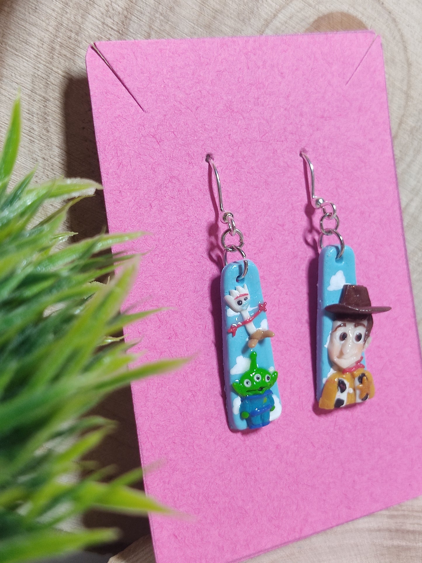 Toy Story handmade earrings -Clay-
