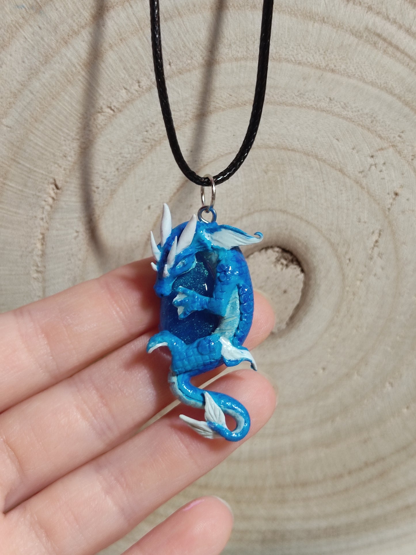 Elemental Dragons Polymerclay Necklace