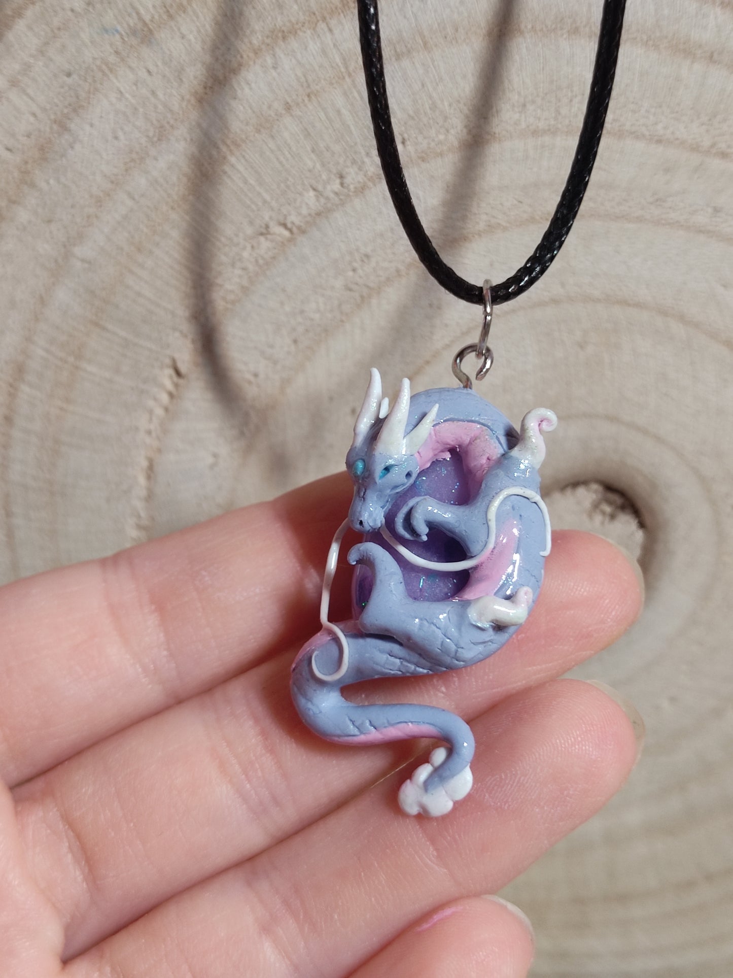Elemental Dragons Polymerclay Necklace
