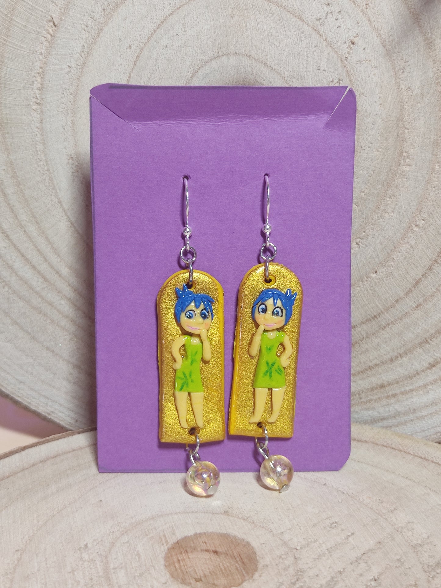 Inside Out handmade earrings -Clay-