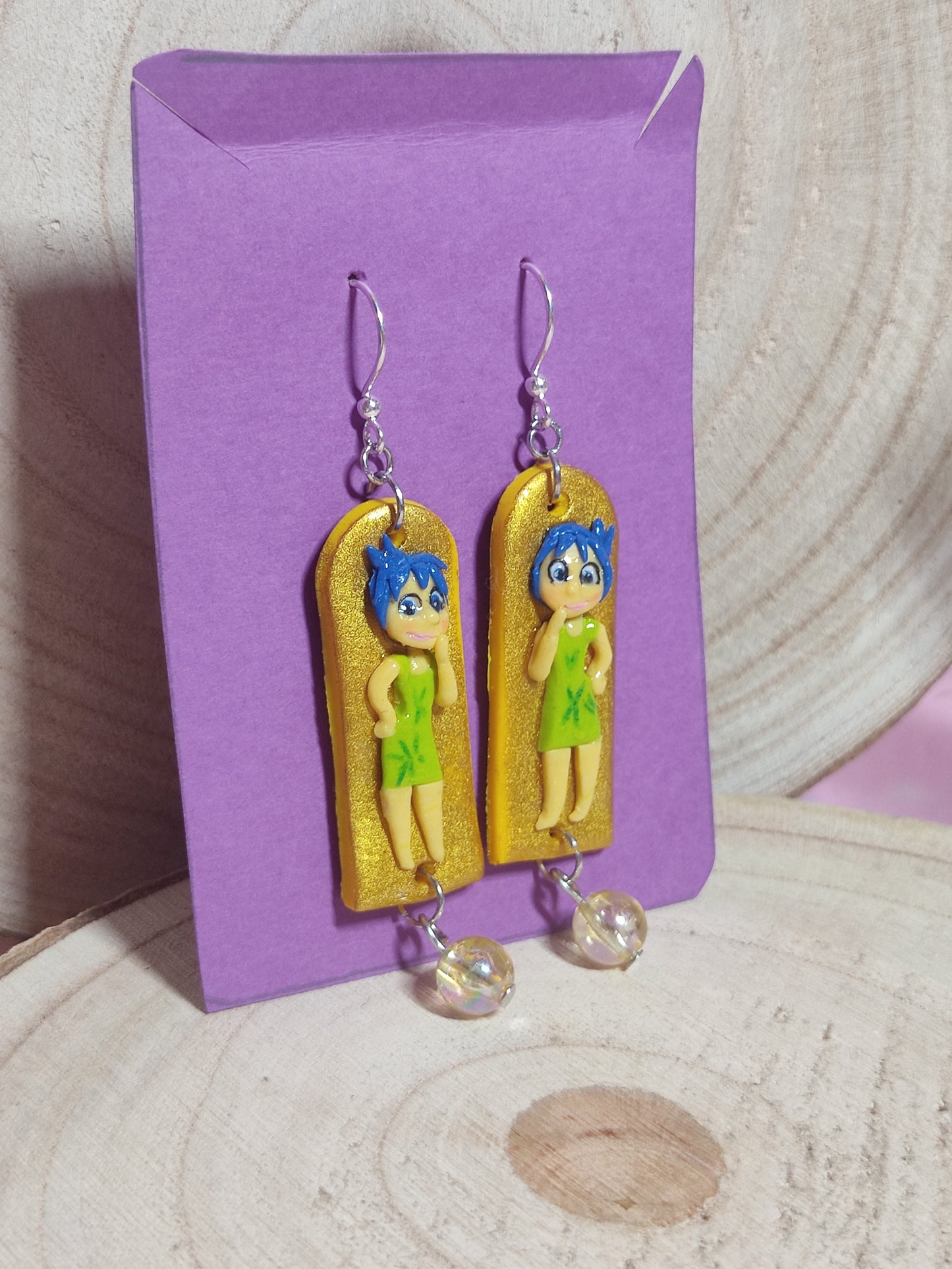 Inside Out handmade earrings -Clay-