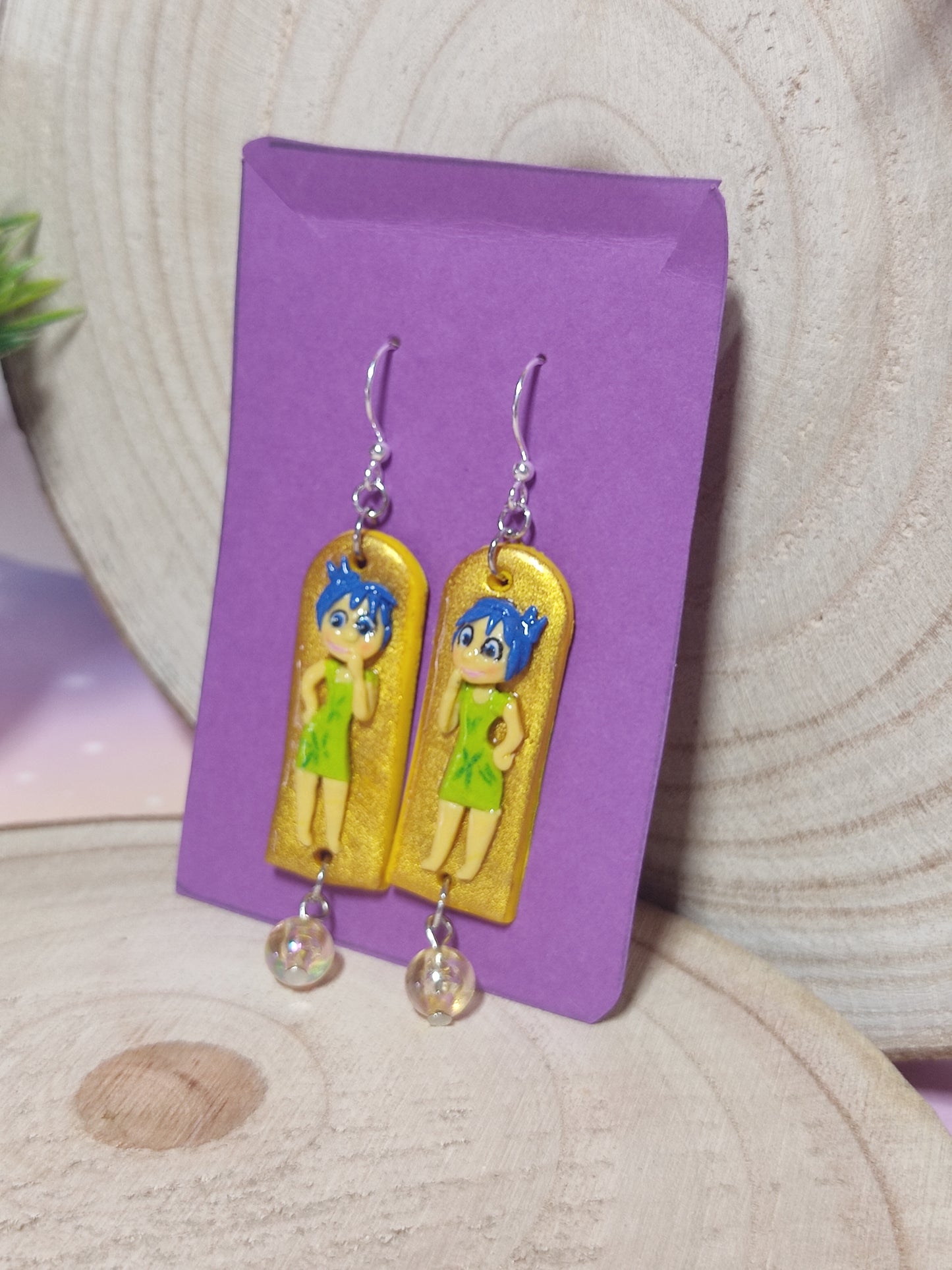 Inside Out handmade earrings -Clay-