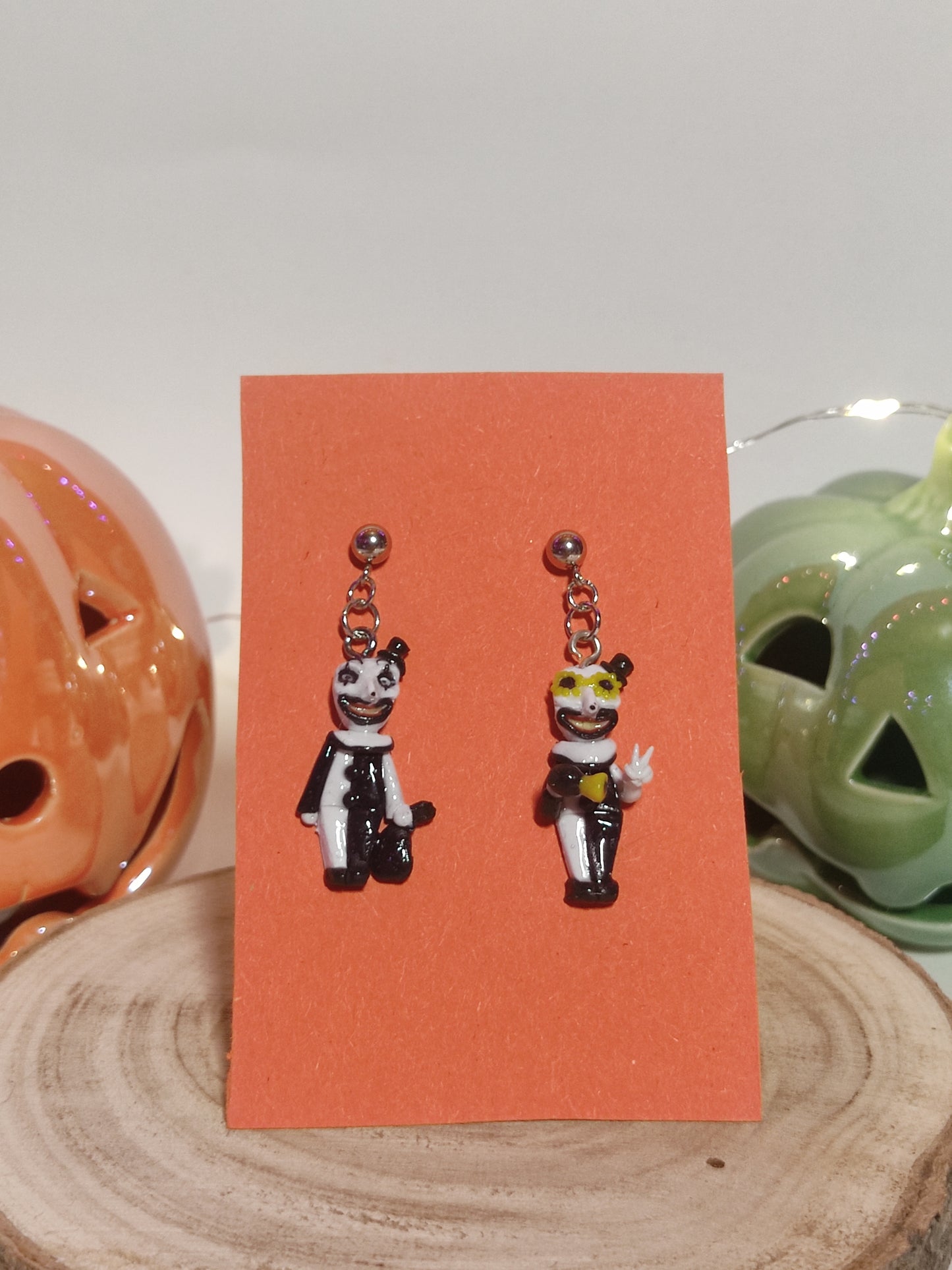 Horro Clown handmade earrings