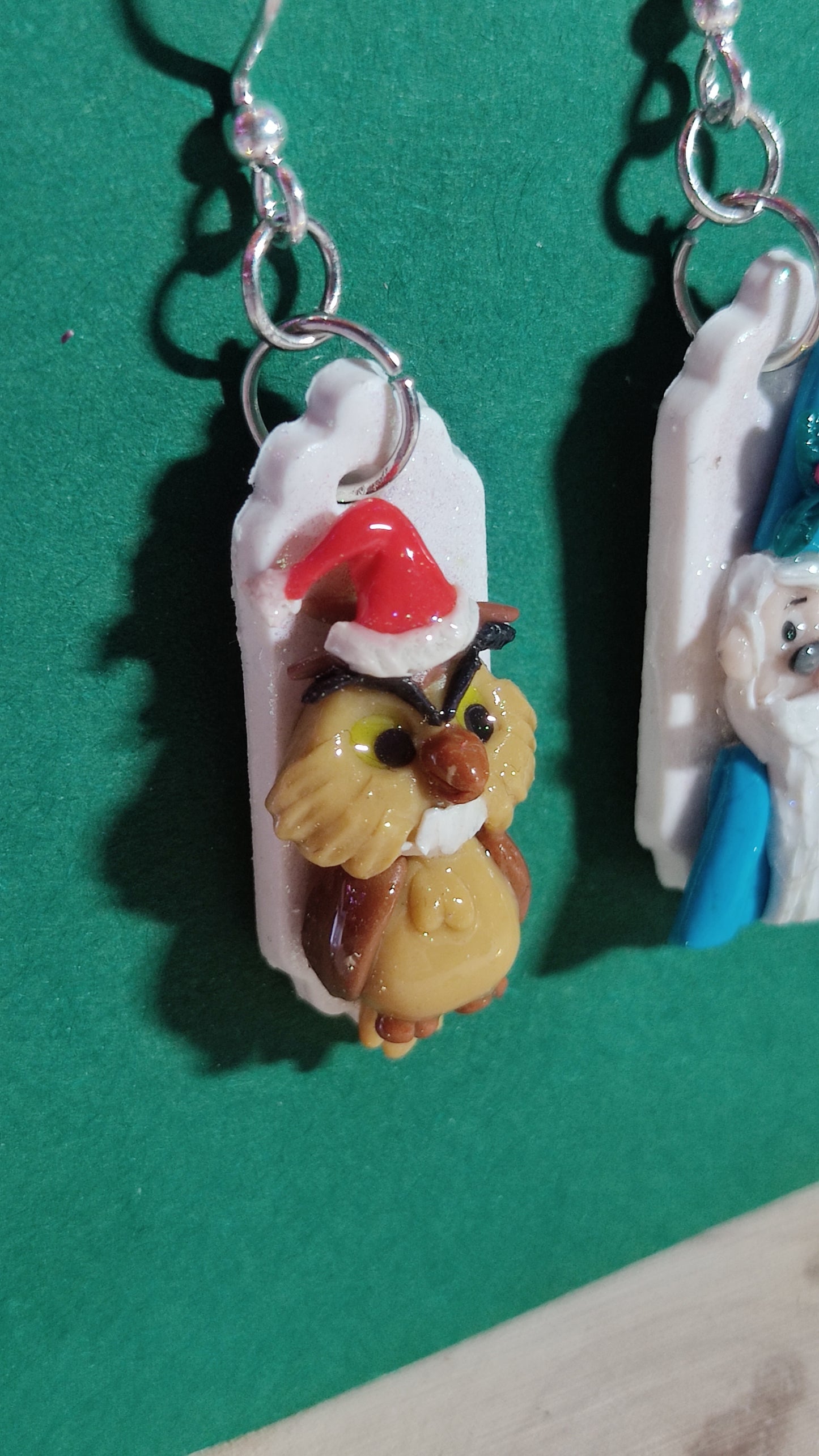 Merlin & Archimedes Christmas earrings βοΈπͺ¨