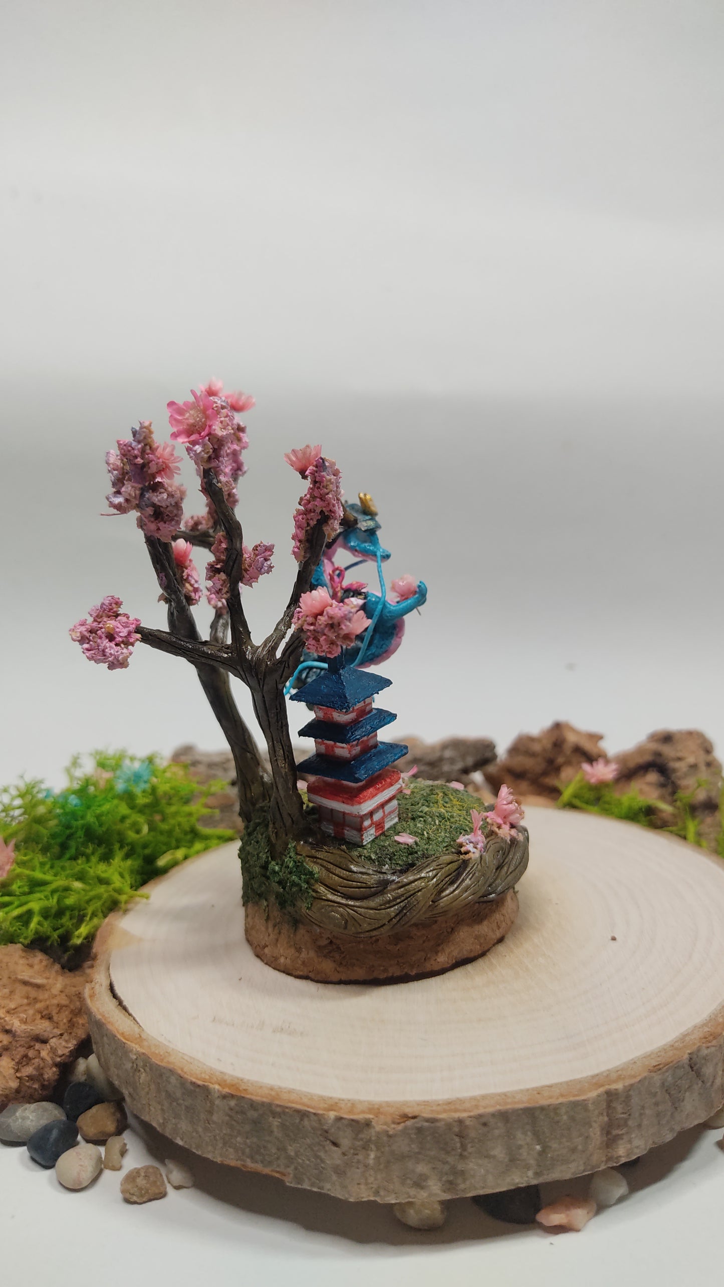 Japan Dragon Handmade Diorama -clay
