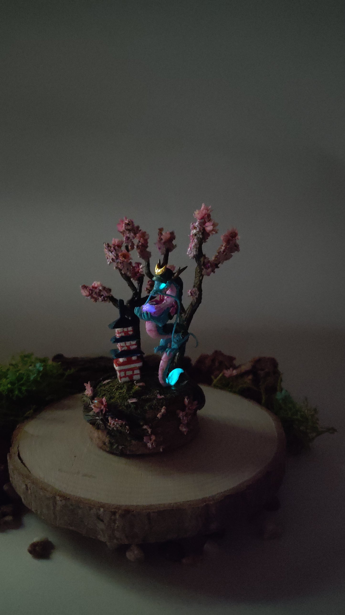 Japan Dragon Handmade Diorama -clay