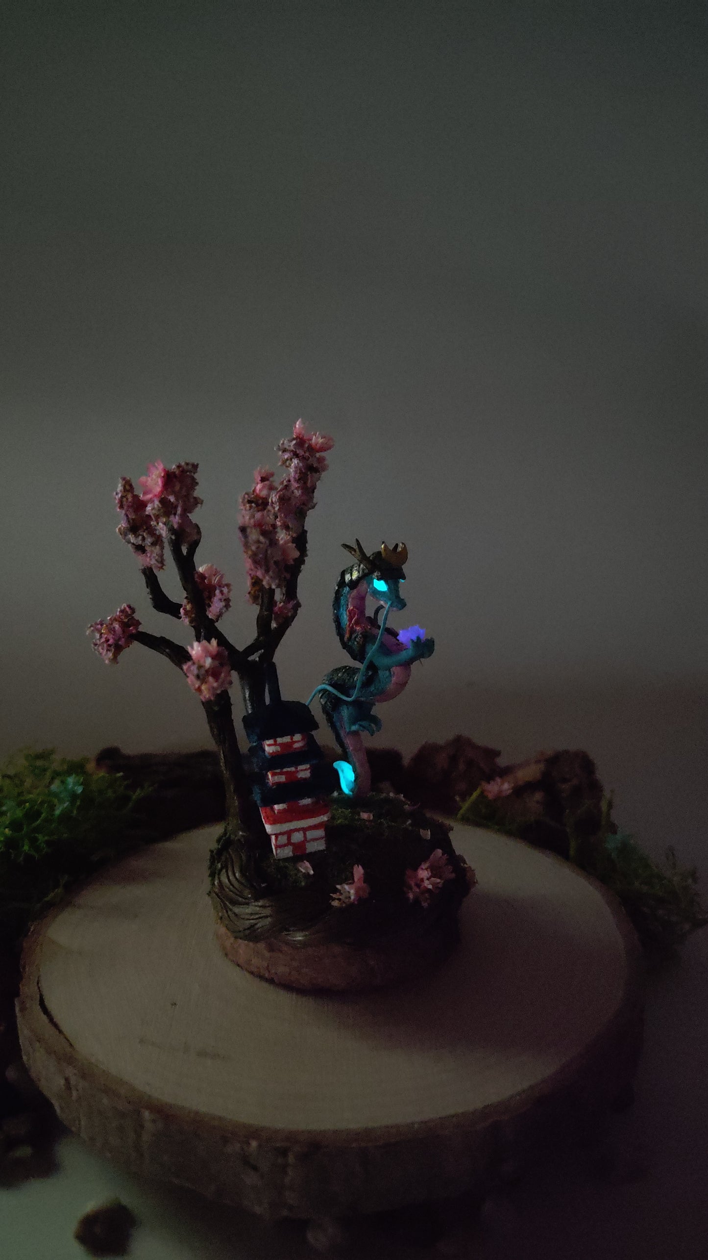 Japan Dragon Handmade Diorama -clay