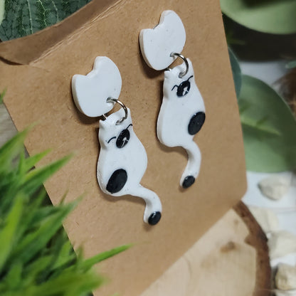 Black and white cat Earrings 🐱