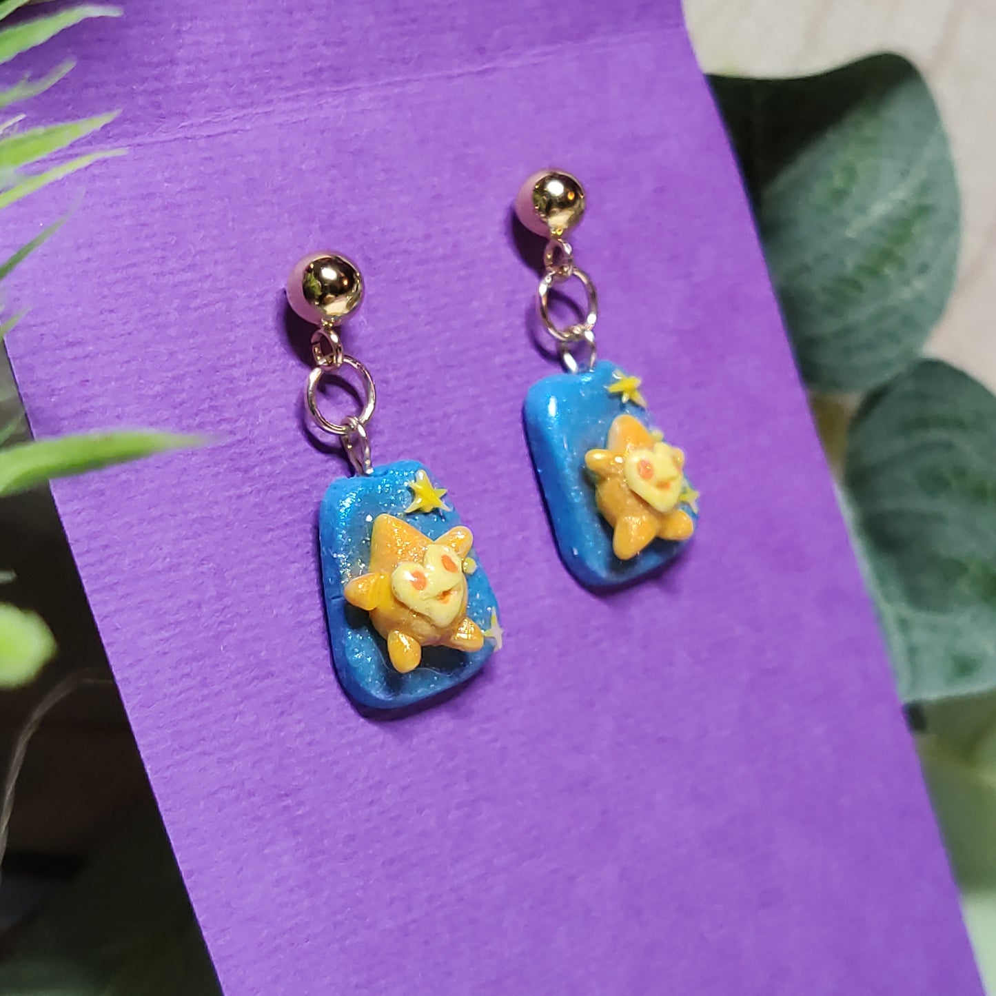 Wish star earrings