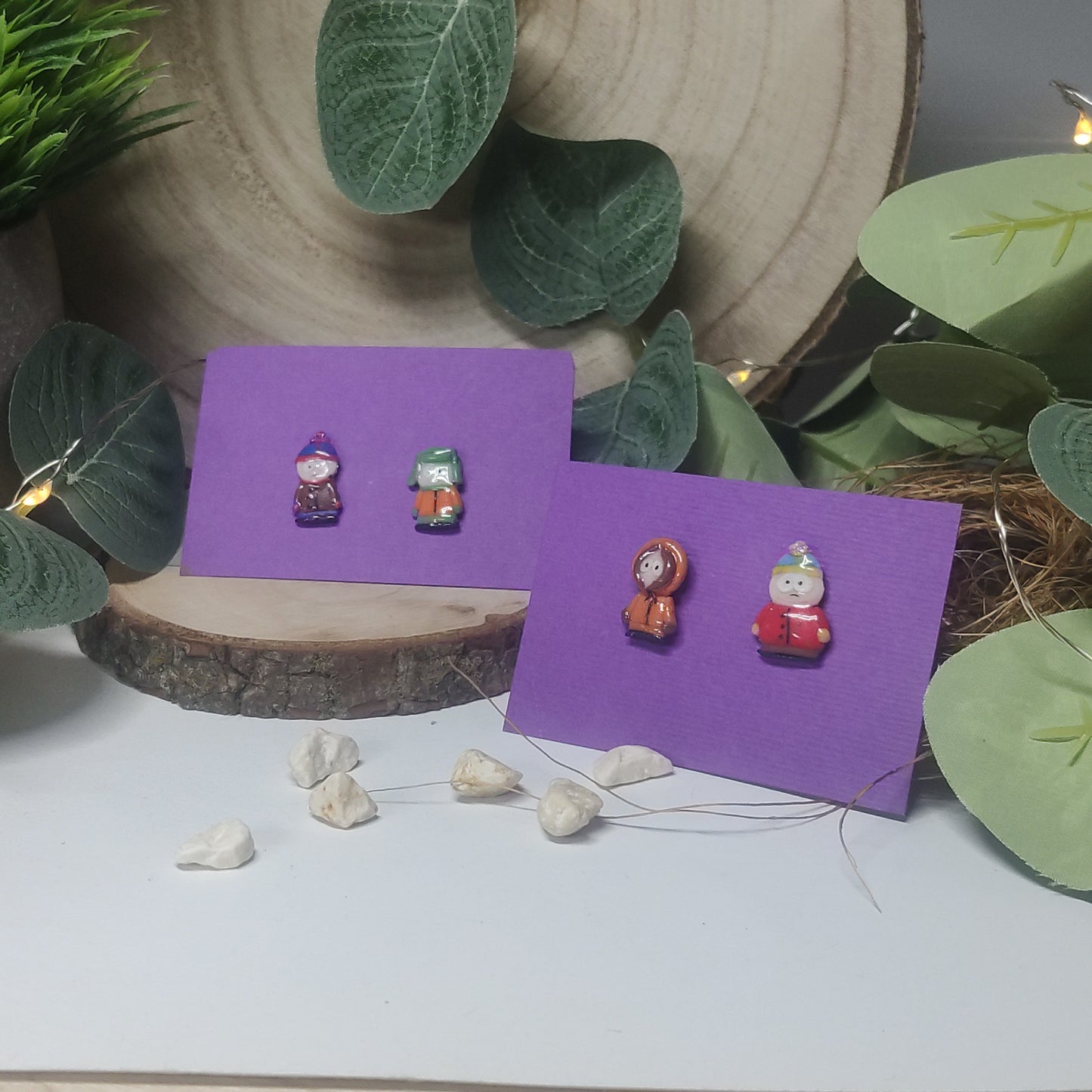 South park character earrings