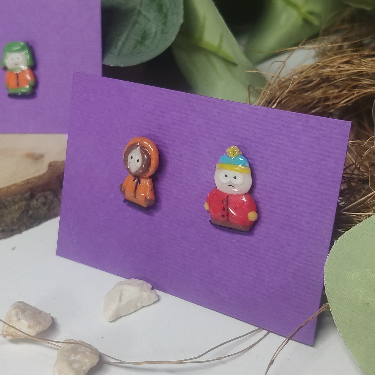 South park character earrings