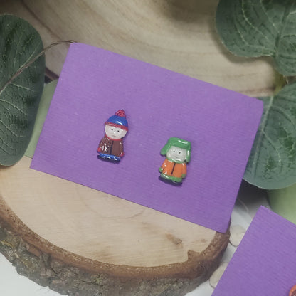 South park character earrings