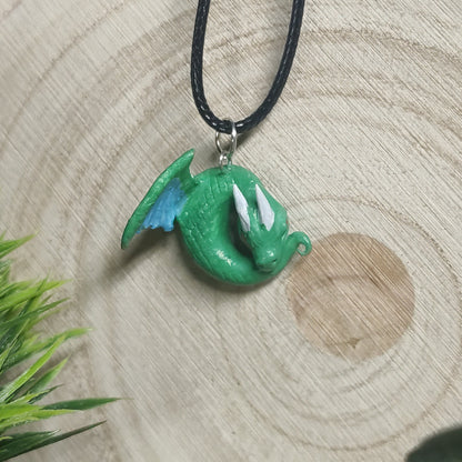 Little Dragons Necklace -Clay-