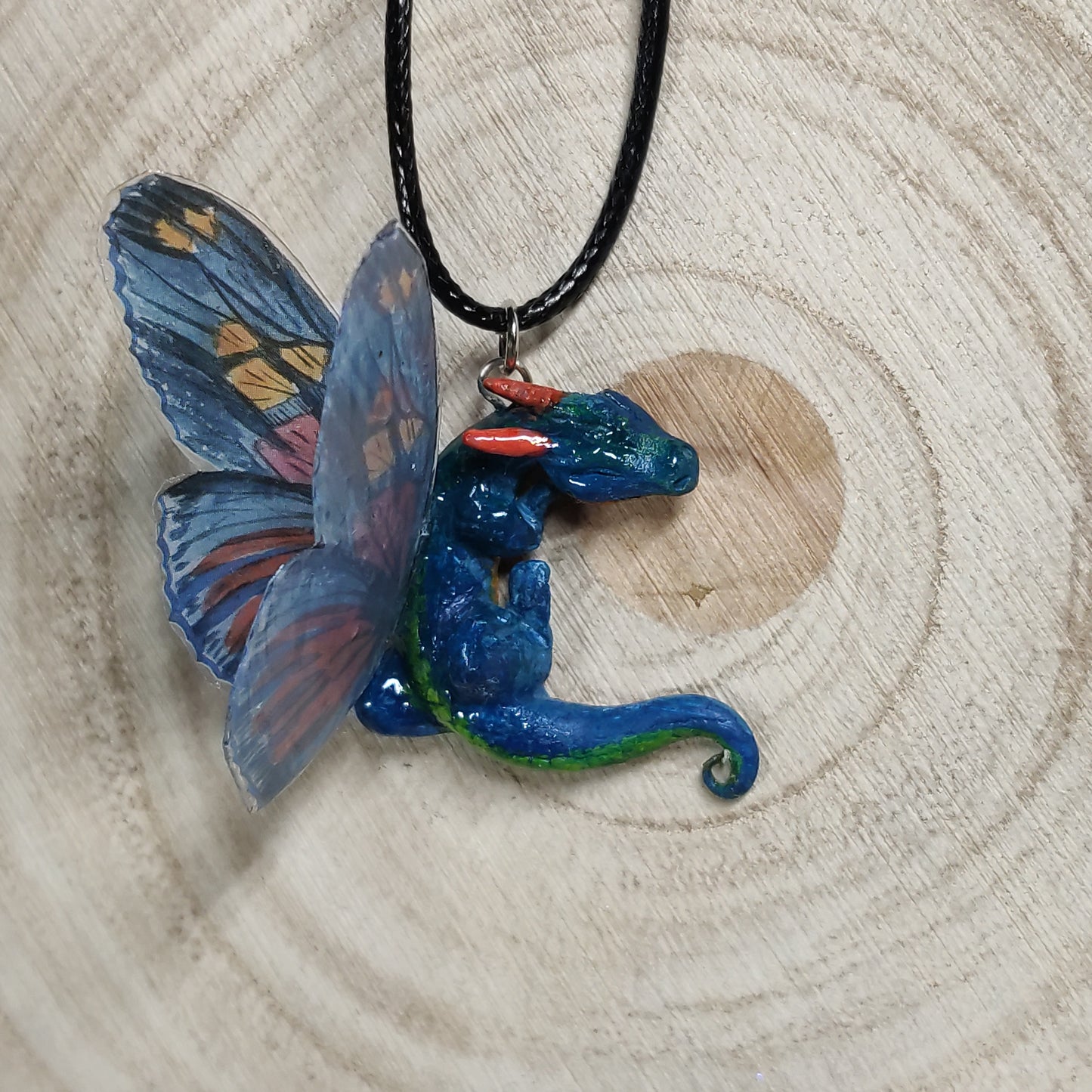 Fairy Dragons Necklace -Clay-