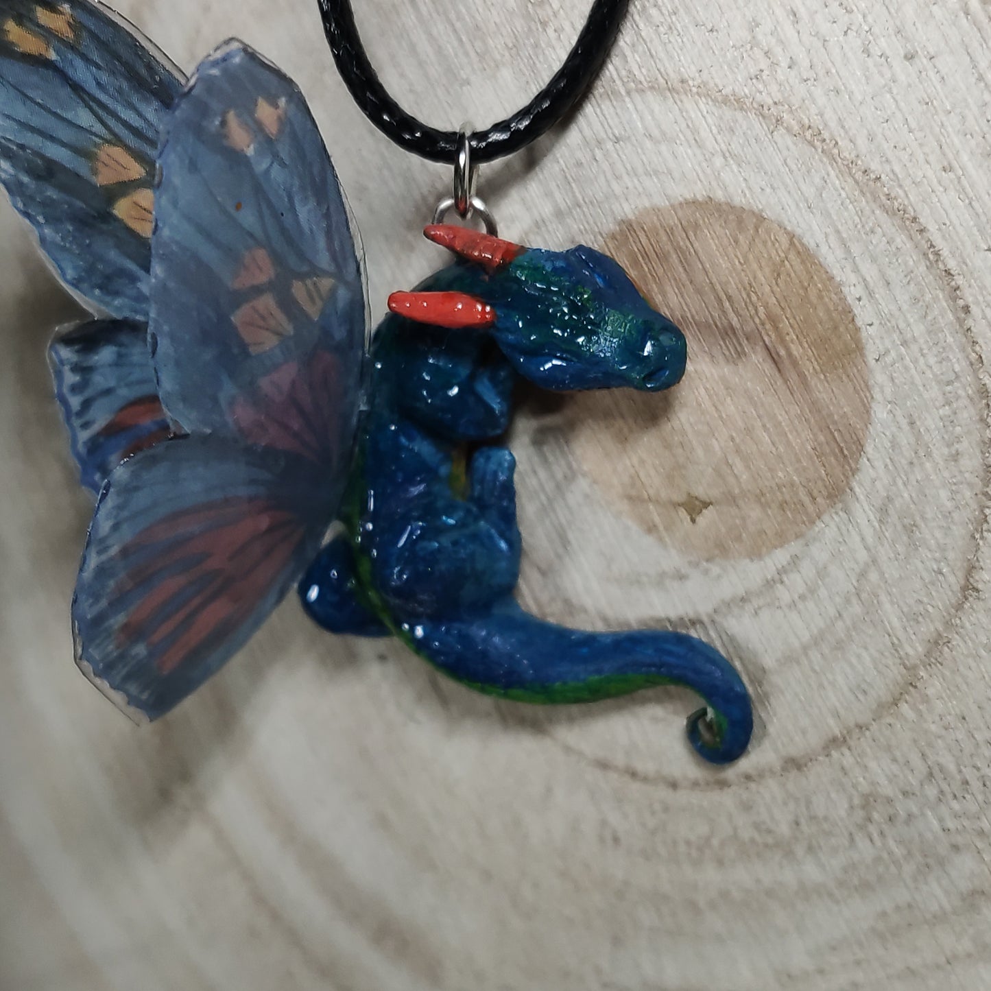 Fairy Dragons Necklace -Clay-