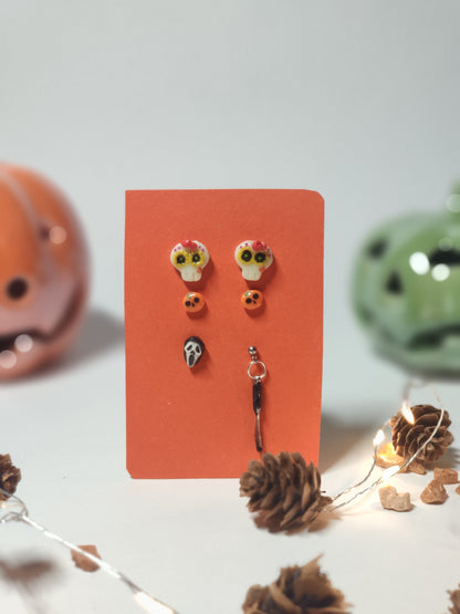 Halloween Polymer Clay Earrings Set