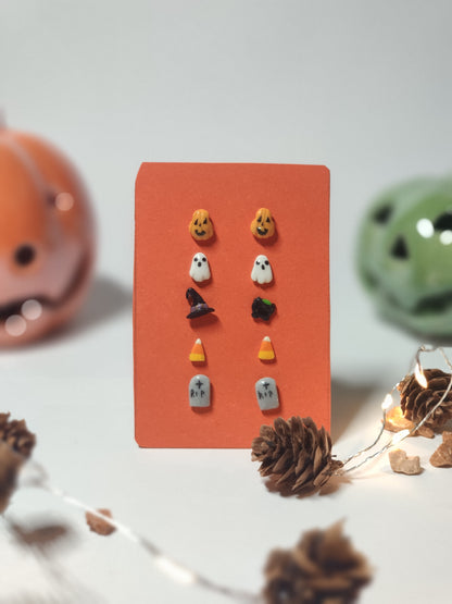 Halloween Polymer Clay Earrings Set