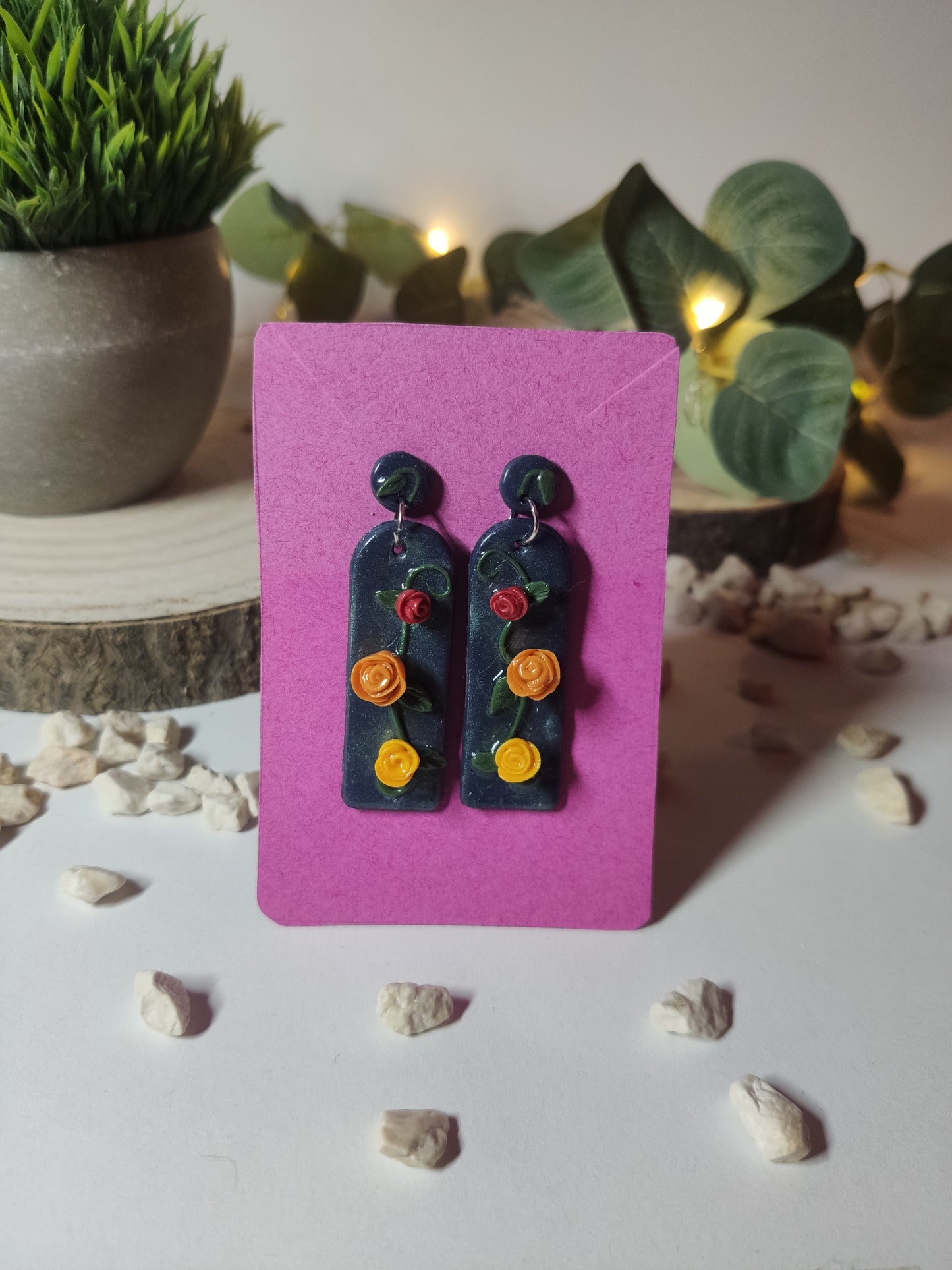 Earrings with Roses