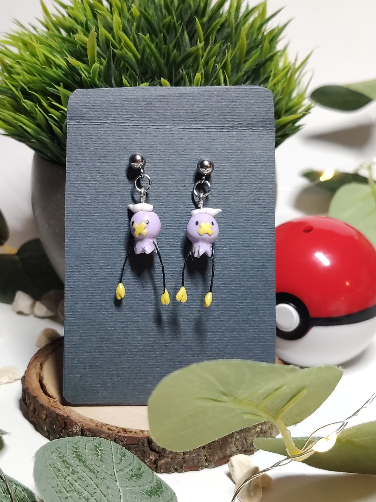 Pokémon earrings -Clay-