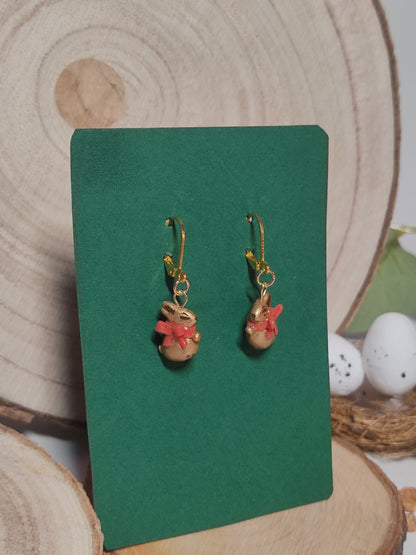 Lindt bunny earrings