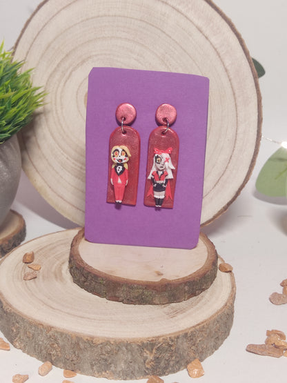 Hazbin Hotel earrings