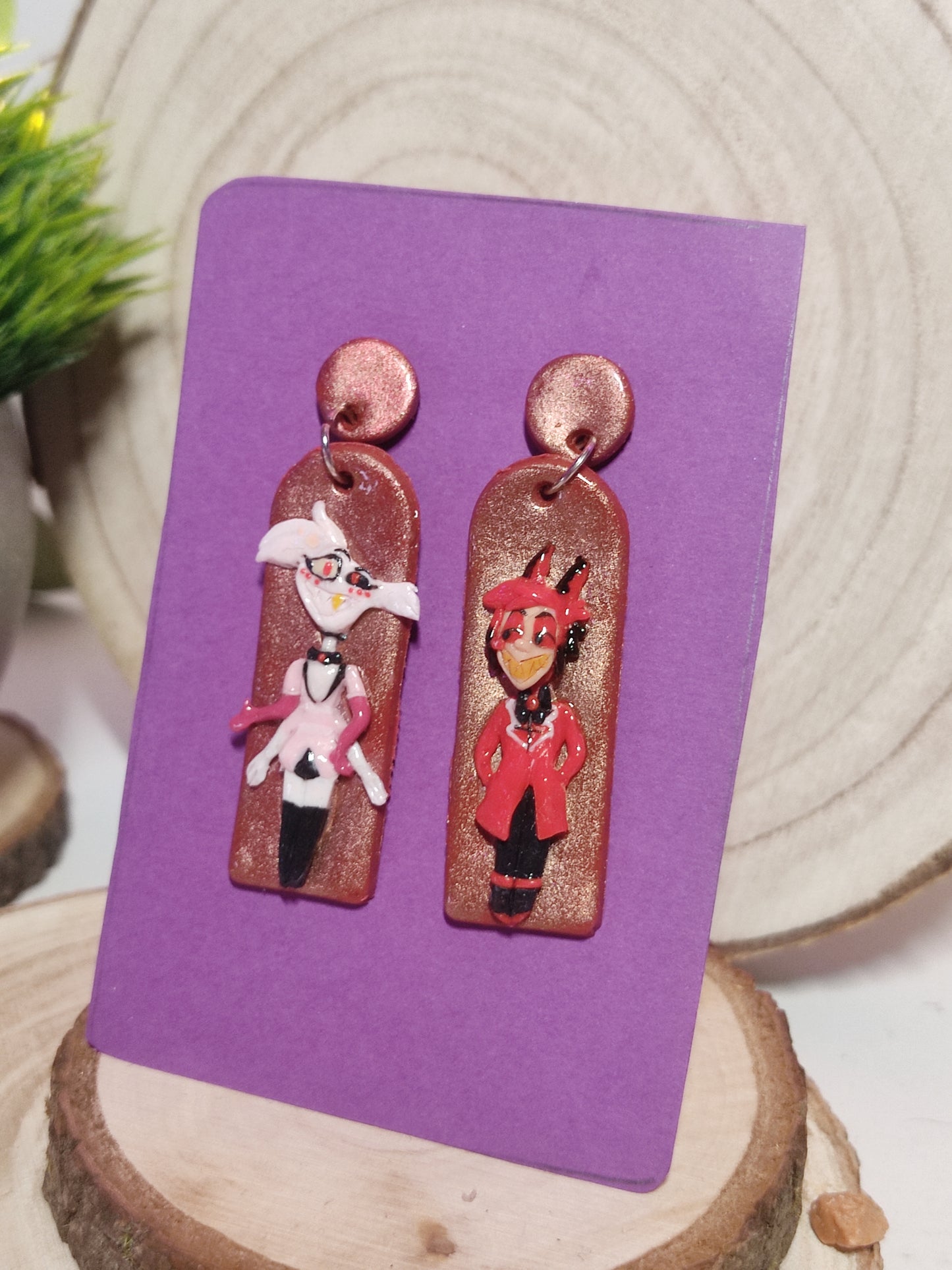 Hazbin Hotel earrings