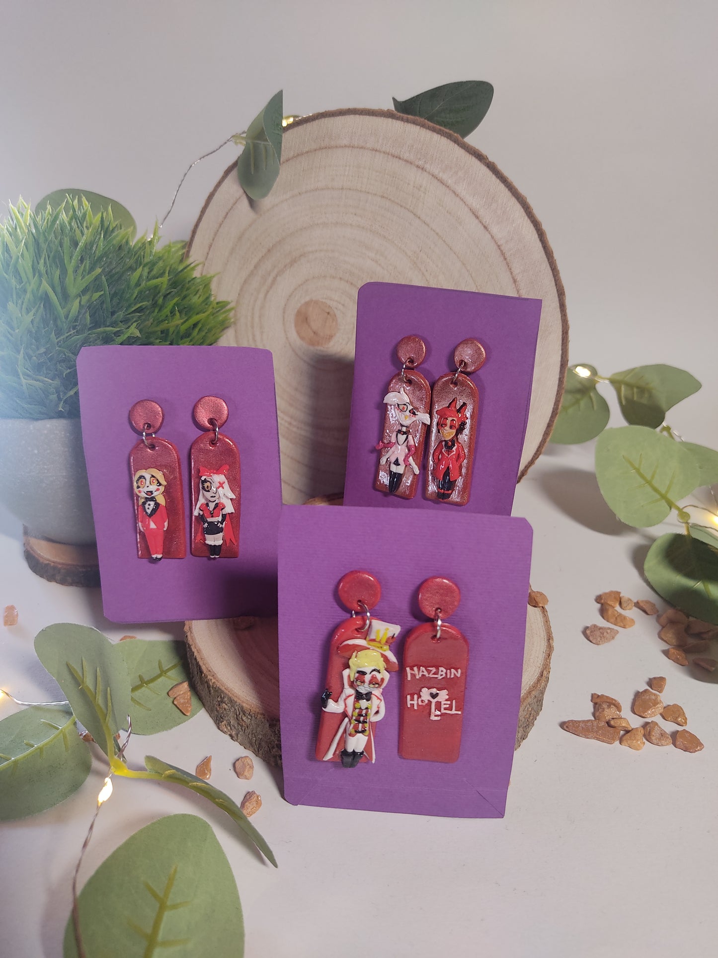 Hazbin Hotel earrings