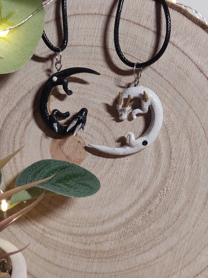 Dragons Couples Necklace -Clay-