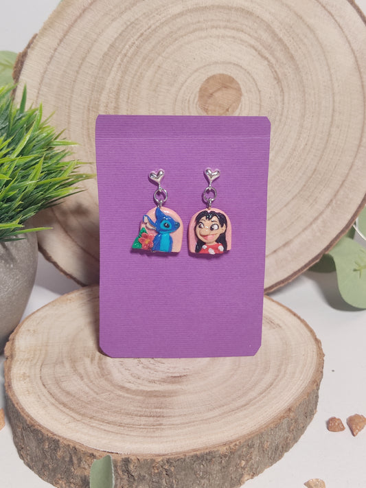 Lilo & Stitch earrings -Clay- 🌸🌺