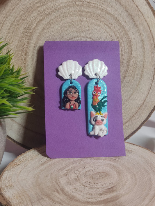 Oceania 🌊⛵ handmade earrings -Clay-