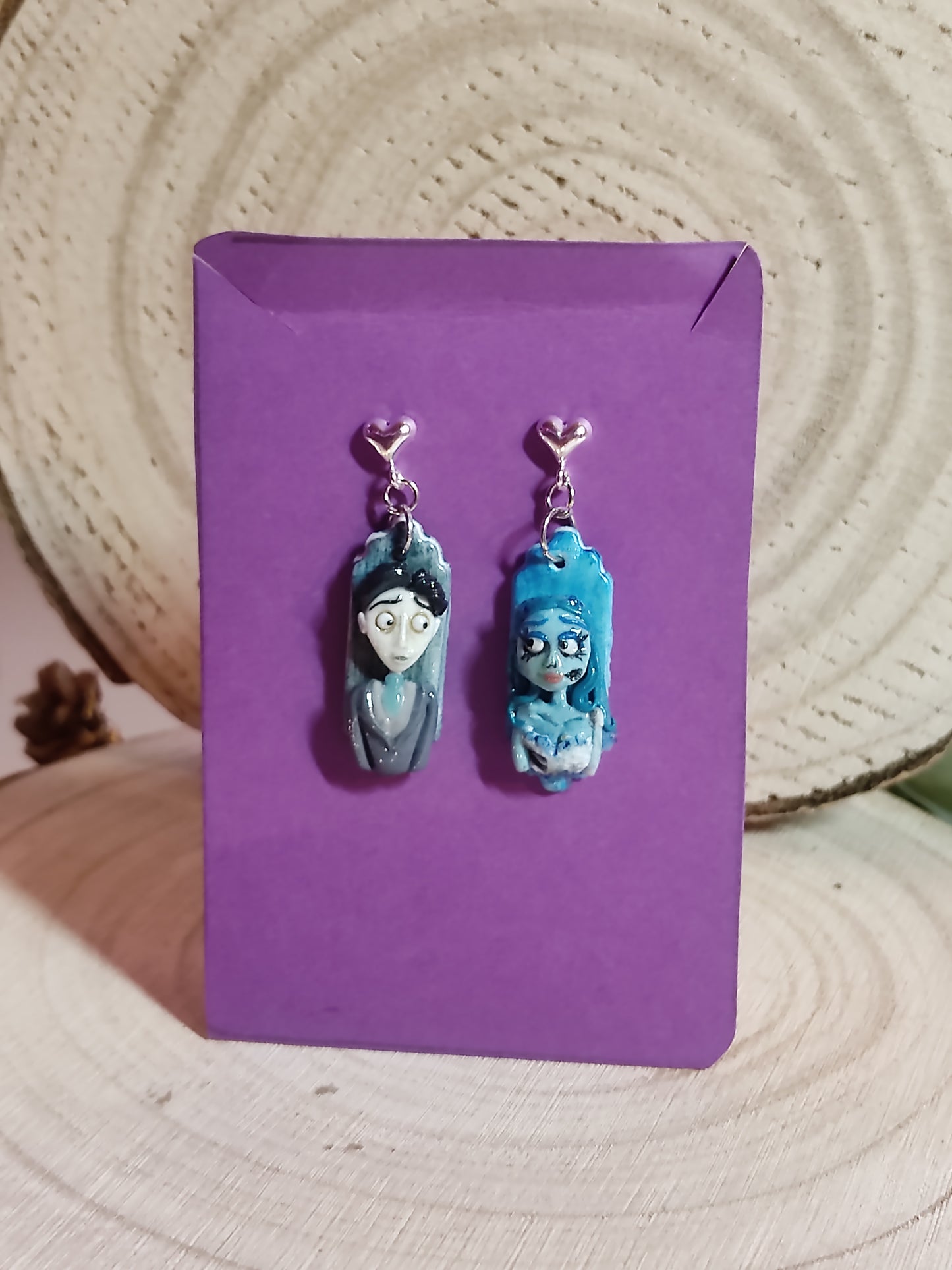 Corpse Bride Handmade Earrings Polymerclay