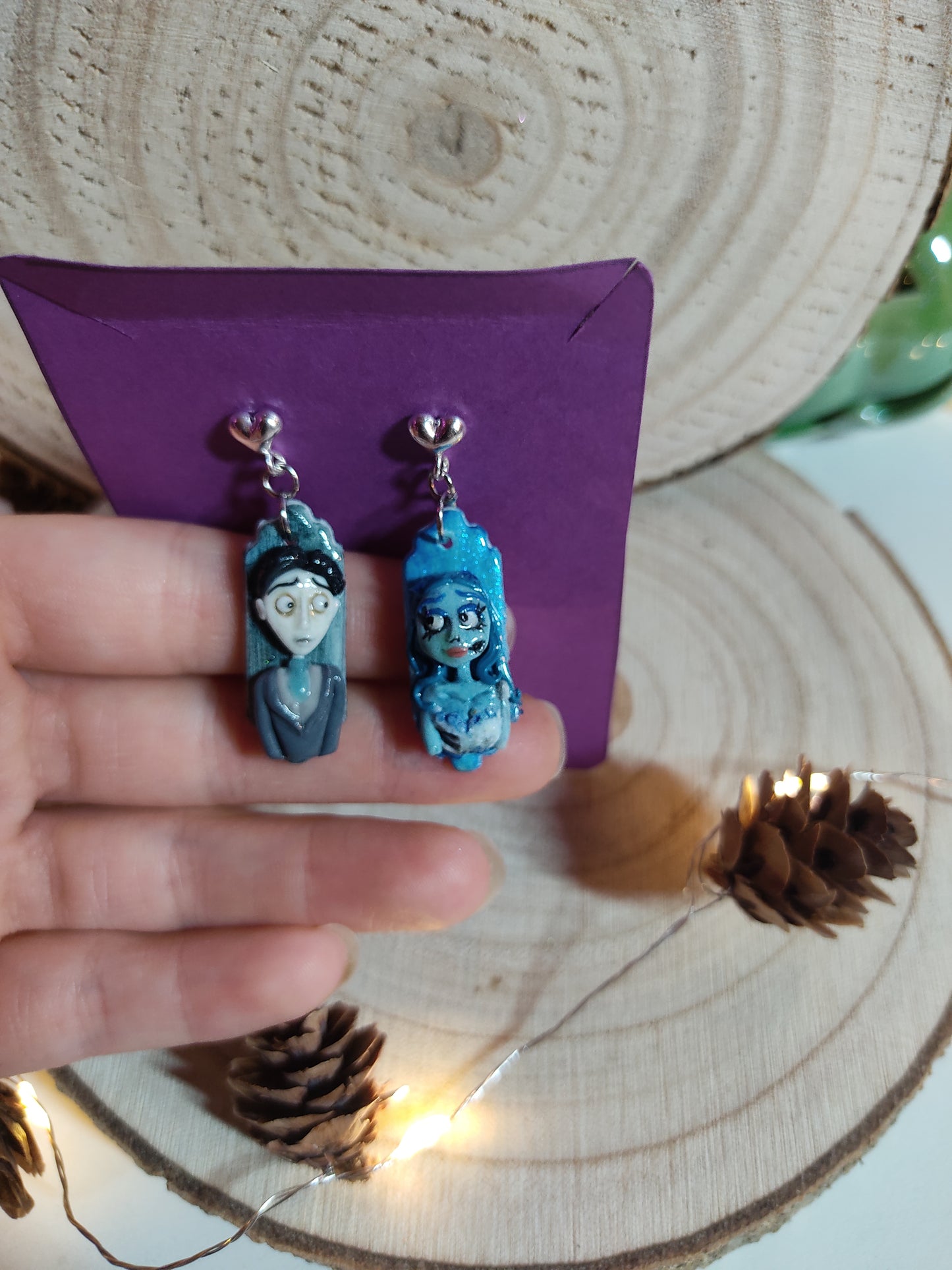 Corpse Bride Handmade Earrings Polymerclay