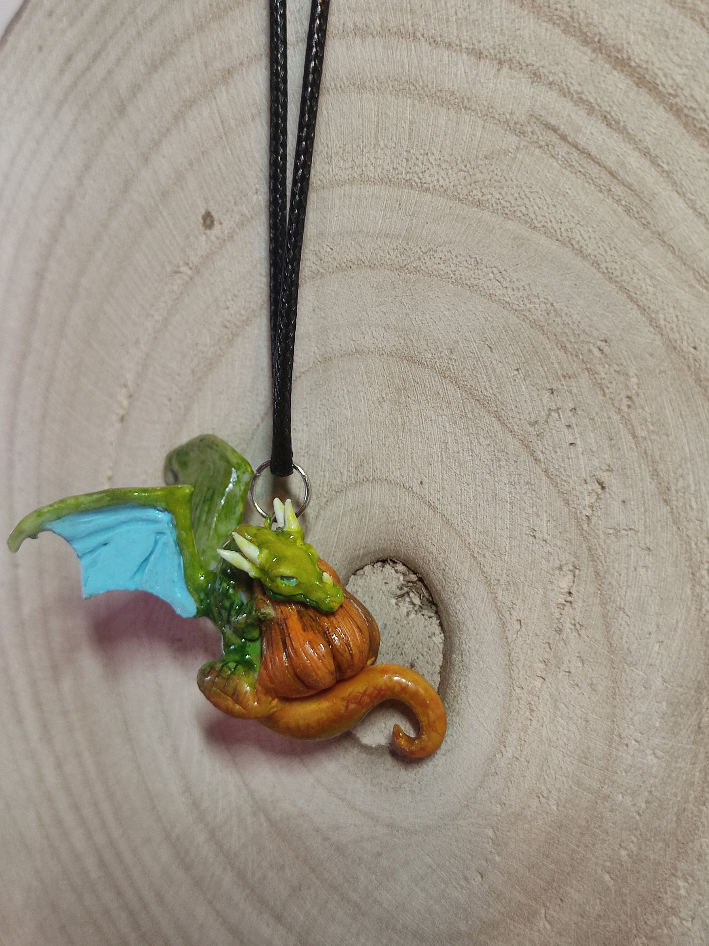 Pumpkin Dragons Handmade Necklace