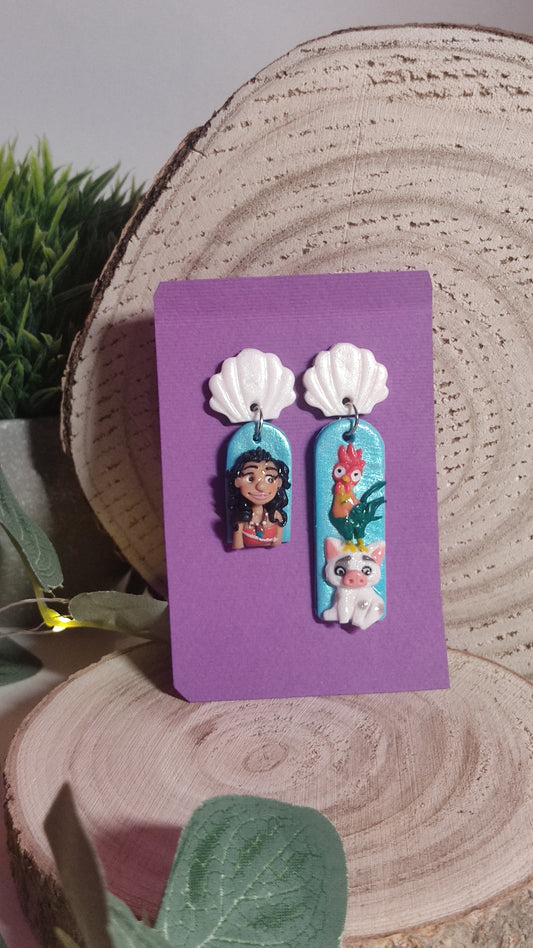 Oceania 🌊⛵ handmade earrings -Clay-