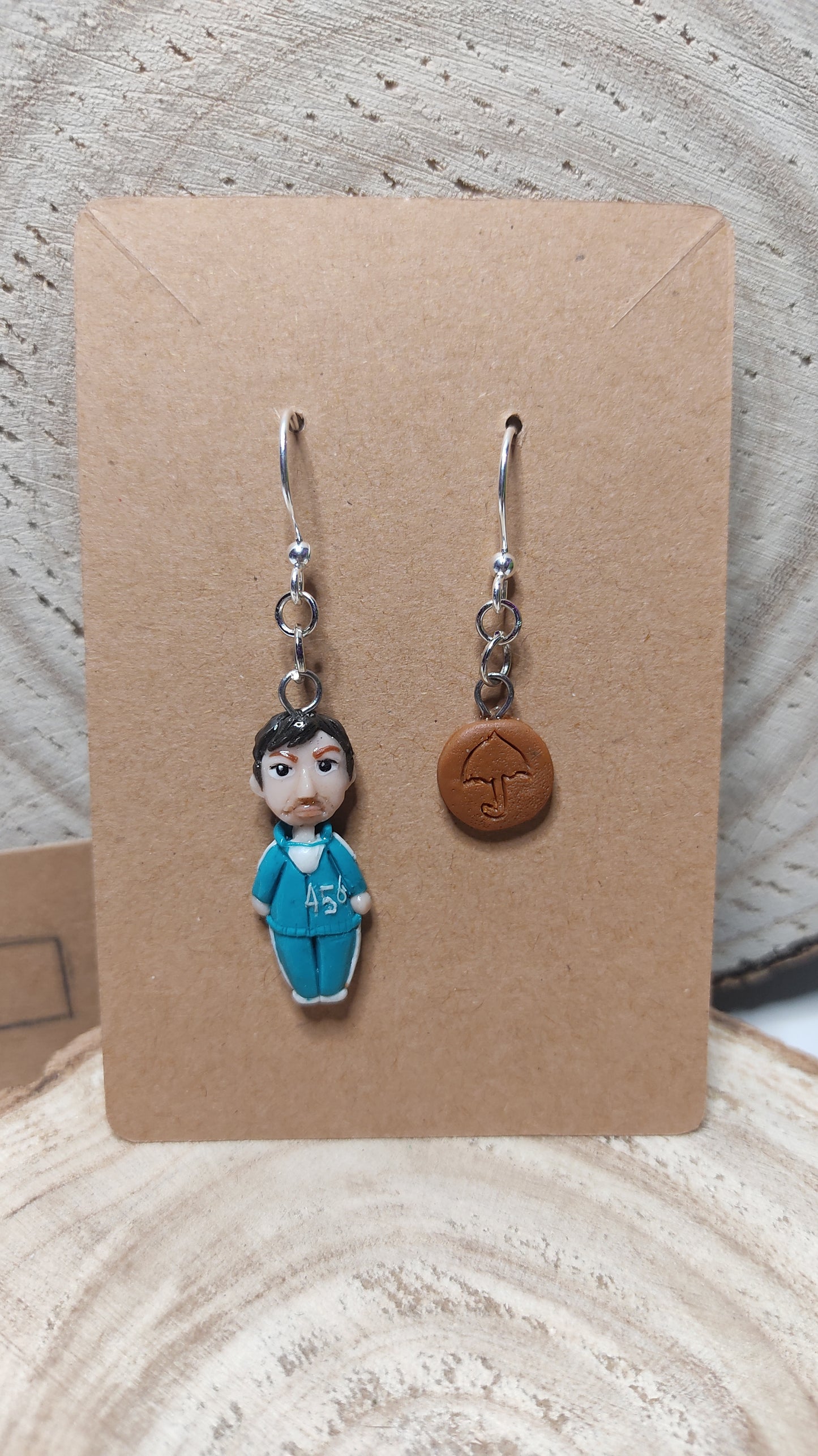 Handmade Squid Game earrings