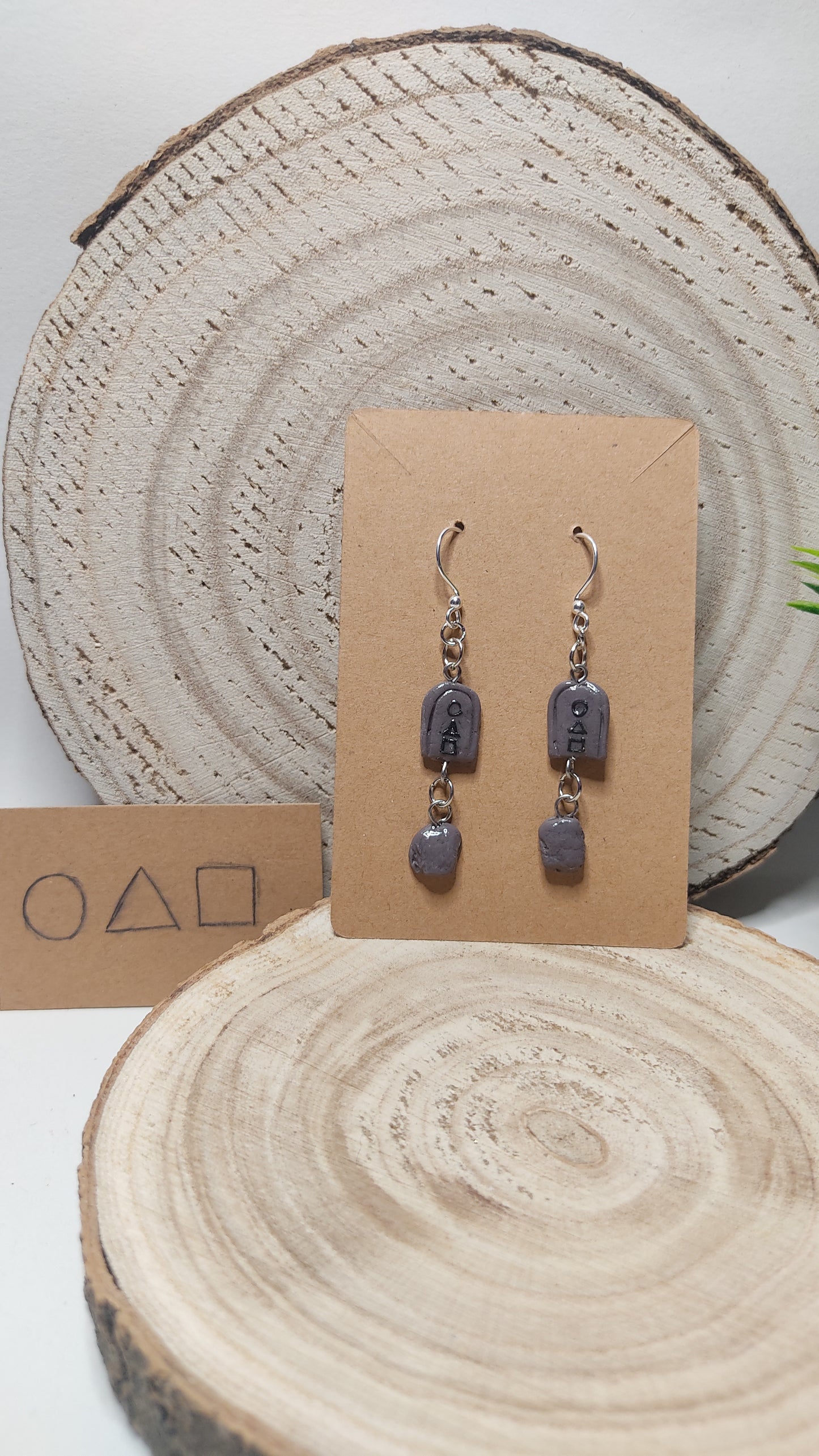 Handmade Squid Game earrings