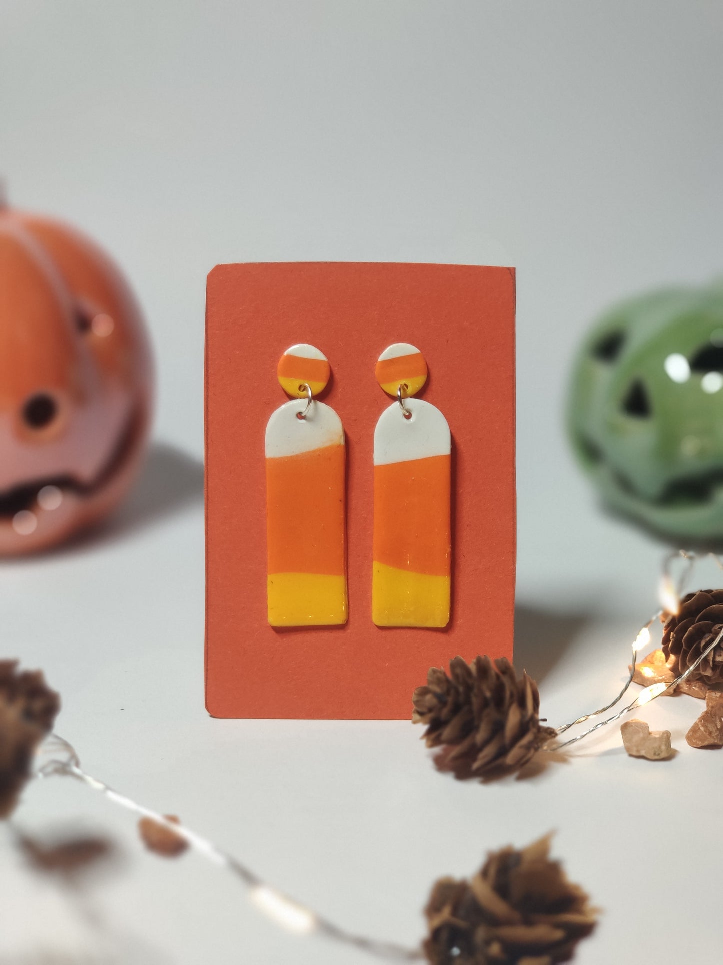 Candy Corn Earrings