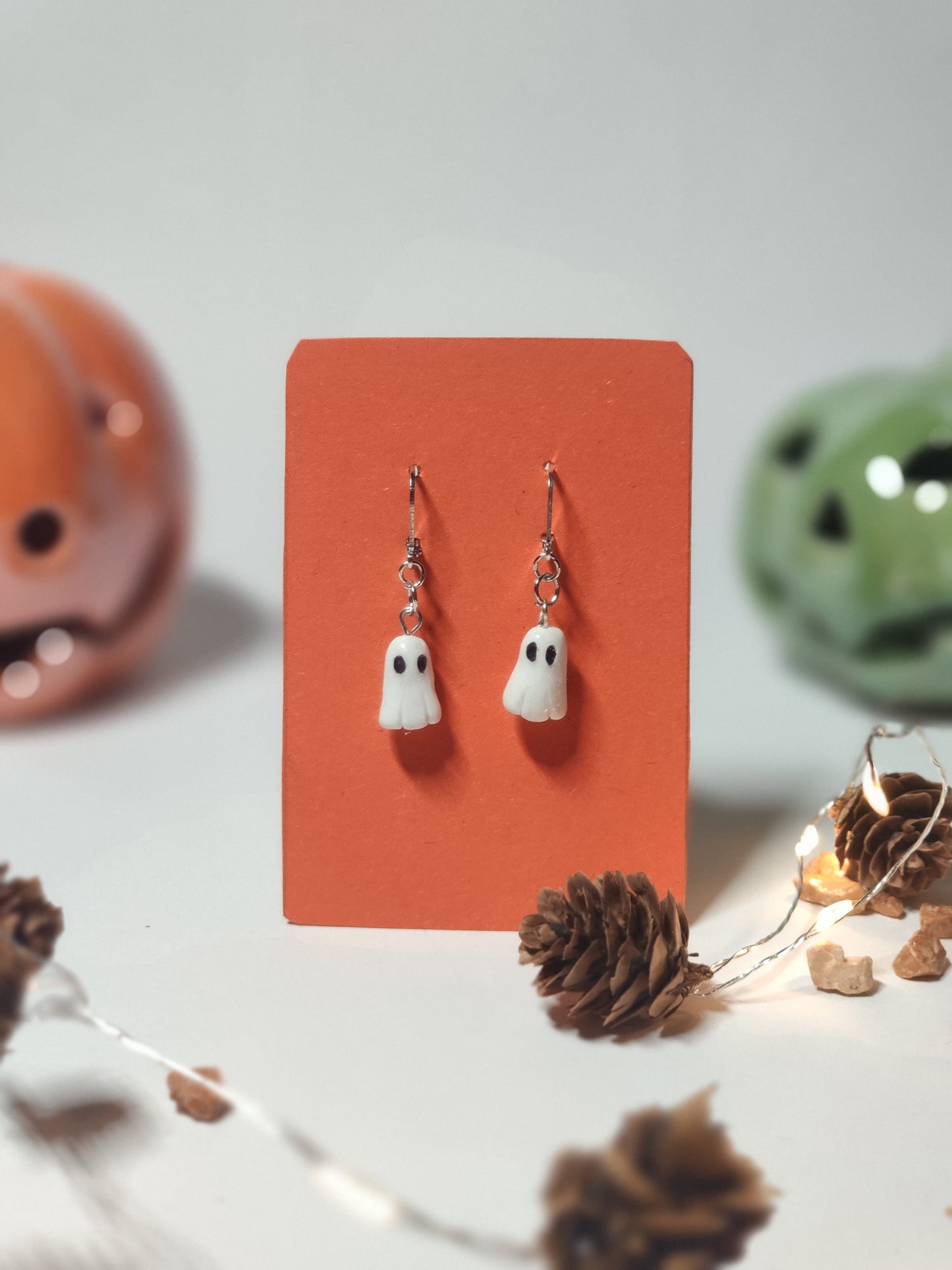 Ghost Polymer Clay Earrings 👻