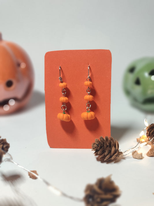 Pumpkin Chain Earrings