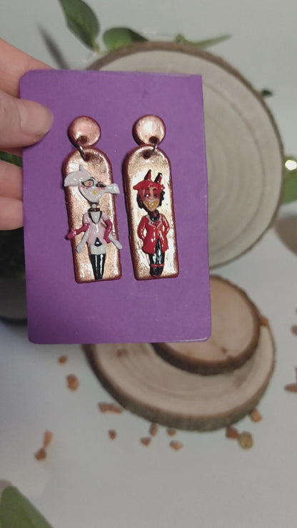 Hazbin Hotel earrings