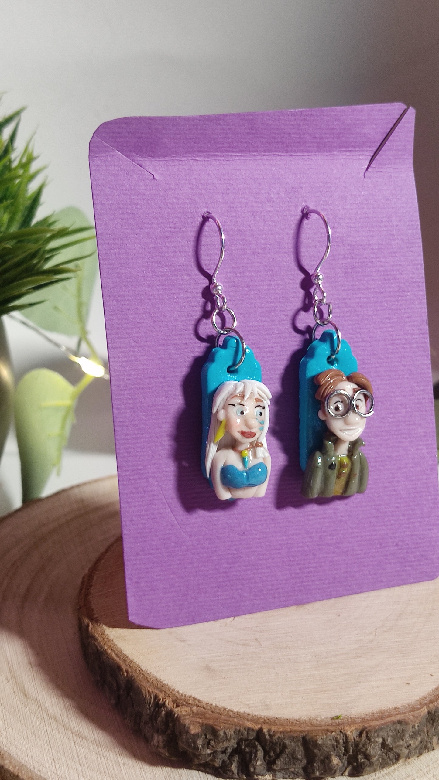 Atlantis handmade earrings -Clay-